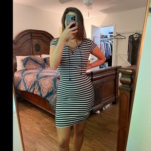 Bodycon striped everyday mini dress